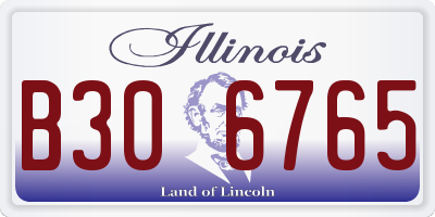 IL license plate B306765