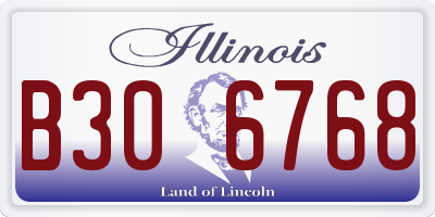 IL license plate B306768