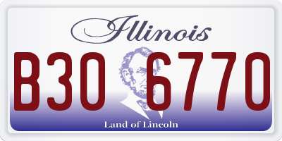 IL license plate B306770