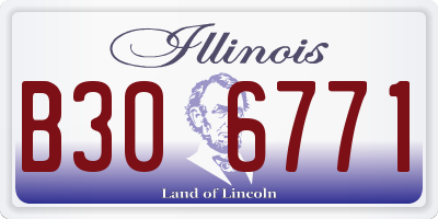 IL license plate B306771