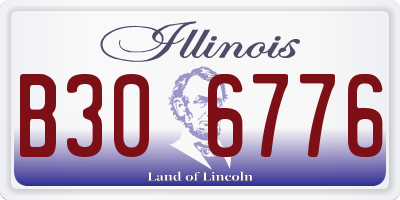IL license plate B306776