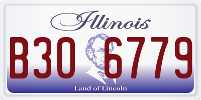 IL license plate B306779