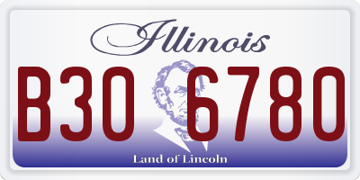 IL license plate B306780