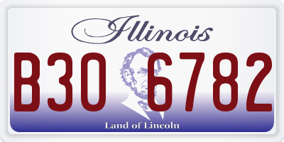 IL license plate B306782