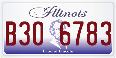 IL license plate B306783