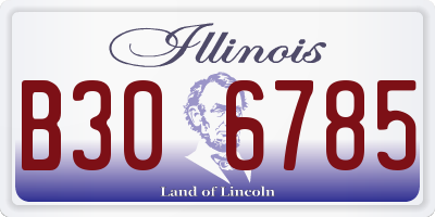IL license plate B306785
