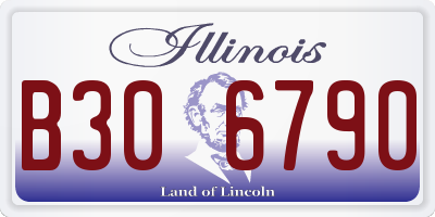 IL license plate B306790