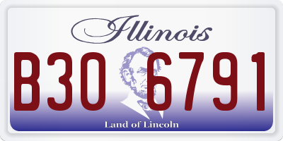 IL license plate B306791