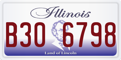 IL license plate B306798