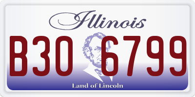 IL license plate B306799