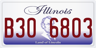 IL license plate B306803