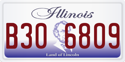IL license plate B306809