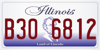 IL license plate B306812