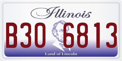 IL license plate B306813