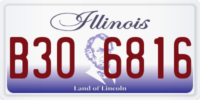 IL license plate B306816