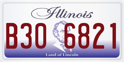 IL license plate B306821