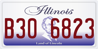 IL license plate B306823