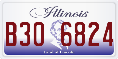 IL license plate B306824