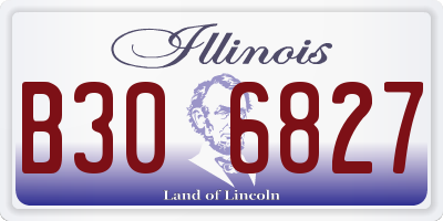 IL license plate B306827