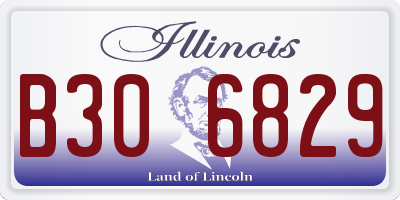 IL license plate B306829