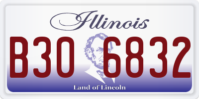 IL license plate B306832