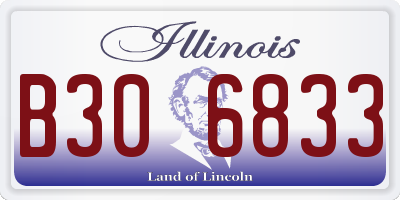 IL license plate B306833