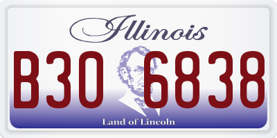 IL license plate B306838