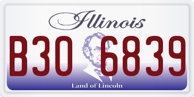 IL license plate B306839