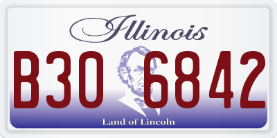 IL license plate B306842