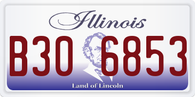 IL license plate B306853
