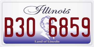 IL license plate B306859