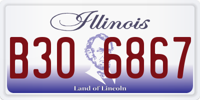 IL license plate B306867