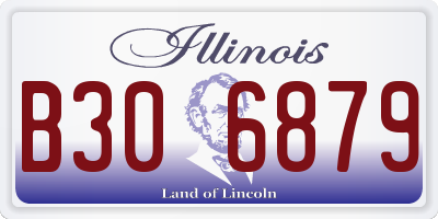 IL license plate B306879