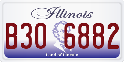 IL license plate B306882