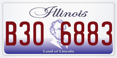 IL license plate B306883