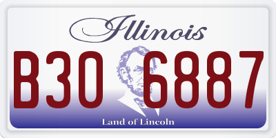 IL license plate B306887