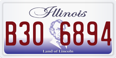 IL license plate B306894