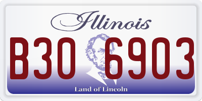 IL license plate B306903