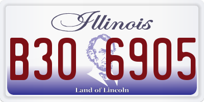 IL license plate B306905