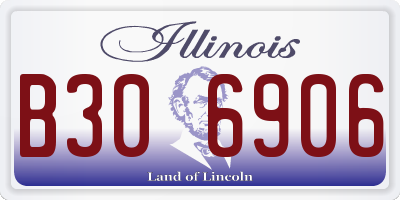 IL license plate B306906