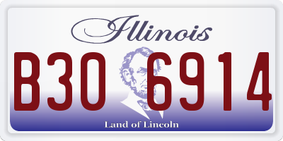 IL license plate B306914