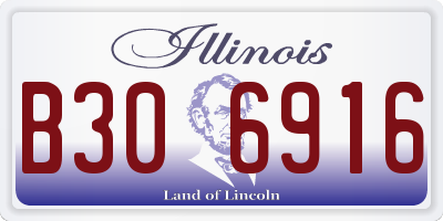 IL license plate B306916