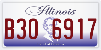 IL license plate B306917