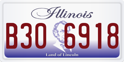 IL license plate B306918