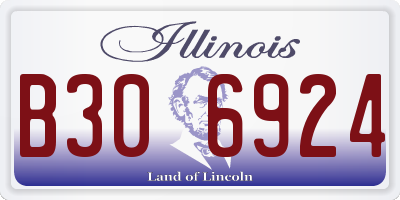 IL license plate B306924
