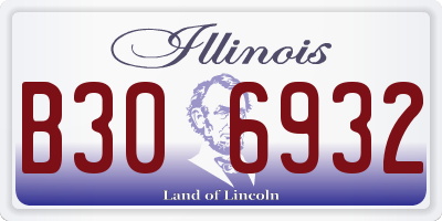 IL license plate B306932