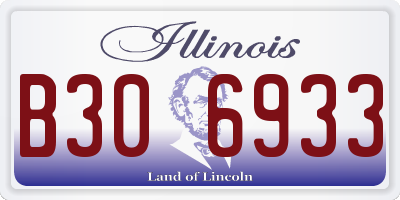 IL license plate B306933