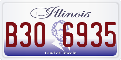 IL license plate B306935
