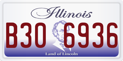 IL license plate B306936