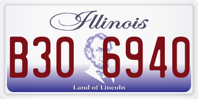 IL license plate B306940